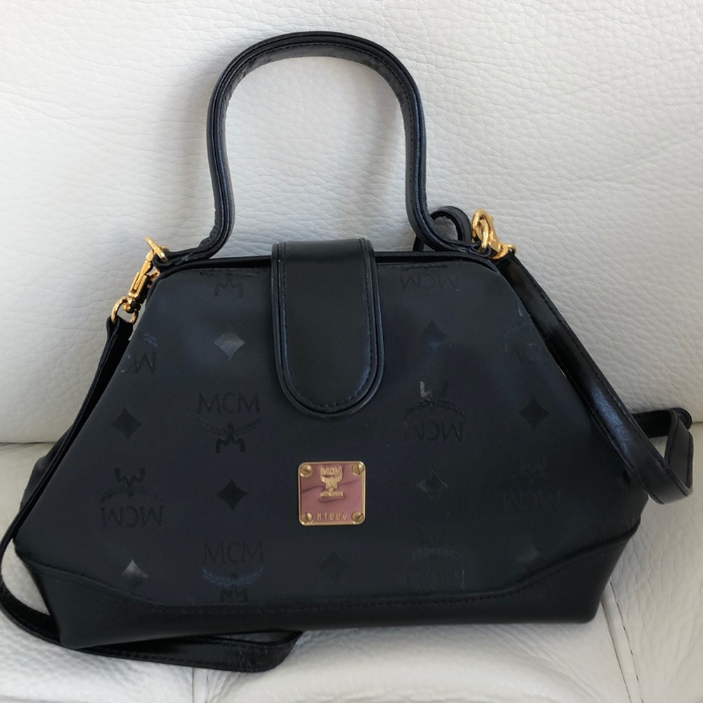 MCM small fabric /leather purse